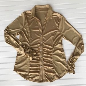 INC International Concepts Button Down Blouse